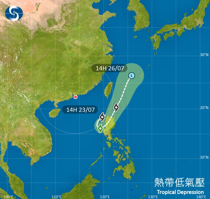 颱風｜天文台料「范斯高」7.27接近香港800公里 另一熱帶低氣壓今入界？附九天天氣預報