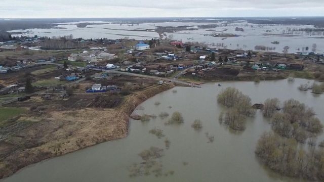 俄羅斯中部被洪水淹浸水位創七年新高 附近村民緊急疏散